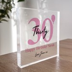 PERSONALISED 30th Birthday Gifts For Mum Sister Auntie Friend