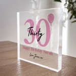 PERSONALISED 30th Birthday Gifts For Mum Sister Auntie Friend