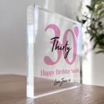 PERSONALISED 30th Birthday Gifts For Mum Sister Auntie Friend