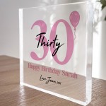 PERSONALISED 30th Birthday Gifts For Mum Sister Auntie Friend