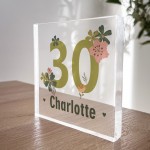 30th Birthday Gift For Daughter Sister Friend Personalised