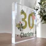 30th Birthday Gift For Daughter Sister Friend Personalised