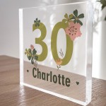 30th Birthday Gift For Daughter Sister Friend Personalised