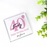 PERSONALISED 40th Birthday Gifts For Mum Sister Auntie Friend