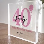 PERSONALISED 40th Birthday Gifts For Mum Sister Auntie Friend