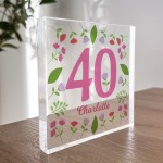 40th Birthday Gifts For Mum Auntie Sister Women Her PERSONALISED