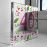 40th Birthday Gifts For Mum Auntie Sister Women Her PERSONALISED