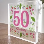 50th Birthday Gifts For Nan Mum Women Auntie Her PERSONALISED