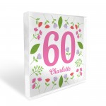 60th Birthday Gifts For Nan Mum Women Her PERSONALISED Block