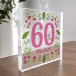 60th Birthday Gifts For Nan Mum Women Her PERSONALISED Block