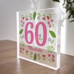 60th Birthday Gifts For Nan Mum Women Her PERSONALISED Block