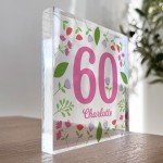 60th Birthday Gifts For Nan Mum Women Her PERSONALISED Block