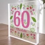 60th Birthday Gifts For Nan Mum Women Her PERSONALISED Block