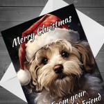 Christmas Card From Dog Cockapoo Funny Dog Greetings Card