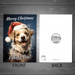 Christmas Card From Jack Russel Funny Dog Christmas Card Mum Dad