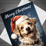 Christmas Card From Jack Russel Funny Dog Christmas Card Mum Dad