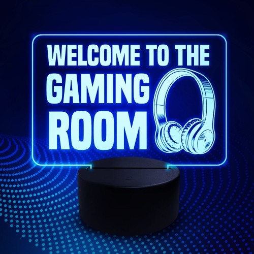 Gaming Room Welcome LED Sign Gamer Gift Gaming Accessories