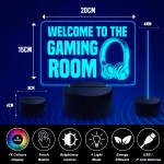 Gaming Room Welcome LED Sign Gamer Gift Gaming Accessories