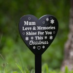 Mum Christmas Memorial Plaque Graveside Memorial Stake Christmas