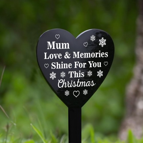 Mum Christmas Memorial Plaque Graveside Memorial Stake Christmas