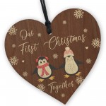 Penguin Couple Christmas Ornaments Our First Christmas Together