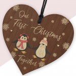 Penguin Couple Christmas Ornaments Our First Christmas Together