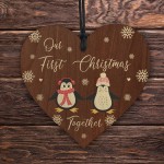 Penguin Couple Christmas Ornaments Our First Christmas Together