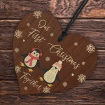 Penguin Couple Christmas Ornaments Our First Christmas Together