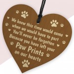 Wooden Dog Sign Pet Memorial Christmas Tree Decoration