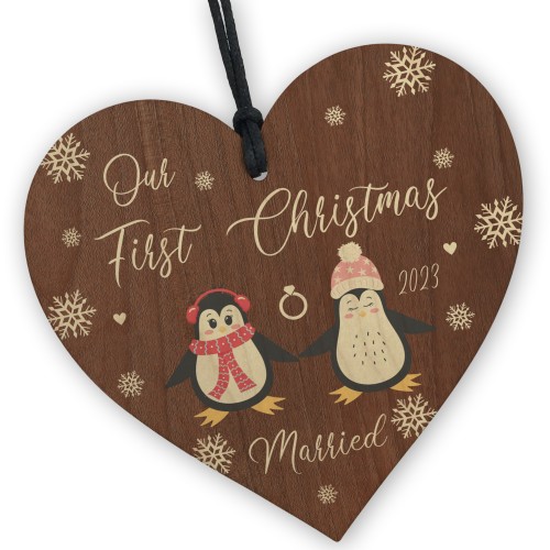 Our First Christmas Married Personalised Christmas Tree Decor