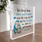 Father and Daughter Plaque Dad Daughter Gift Christmas Birthday