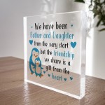 Father and Daughter Plaque Dad Daughter Gift Christmas Birthday