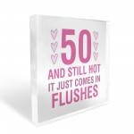 50th birthday gifts women friend mum novelty birthday acrylic