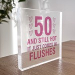 50th birthday gifts women friend mum novelty birthday acrylic