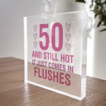 50th birthday gifts women friend mum novelty birthday acrylic