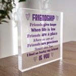 Best Friend Gift For Birthday Christmas Plaque Besties Friend