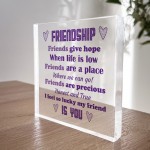 Best Friend Gift For Birthday Christmas Plaque Besties Friend