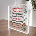 Memorial Remembrance Christmas Plaque In Loving Memory 