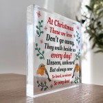 Memorial Remembrance Christmas Plaque In Loving Memory 