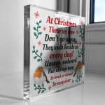 Memorial Remembrance Christmas Plaque In Loving Memory 