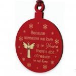 Remembrance Bauble Christmas Tree Decoration Wooden Plaque