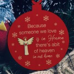 Remembrance Bauble Christmas Tree Decoration Wooden Plaque