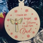 Remembrance Bauble Christmas Tree Decoration For Dad 