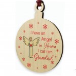 Remembrance Bauble Christmas Tree Decoration For Grandad