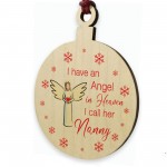 Remembrance Bauble Christmas Tree Decoration For Nanny