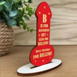 RUDE Boyfriend Gift For Christmas Wooden Plaque Funny Gift