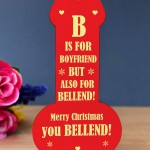 RUDE Boyfriend Gift For Christmas Wooden Plaque Funny Gift