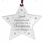 Personalised Memorial Decoration For Christmas Tree MuM Dad