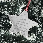 Personalised Memorial Decoration For Christmas Tree MuM Dad