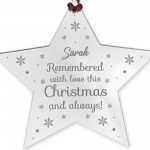 Personalised Memorial Decoration For Christmas Tree MuM Dad